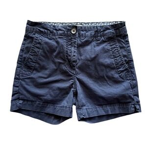 Boden Womens Navy Blue Chino Shorts  Size US 4